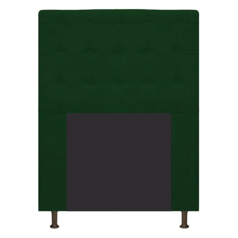 Cabeceira Estofada Dama 90 Cm Solteiro Verde Adj Decor