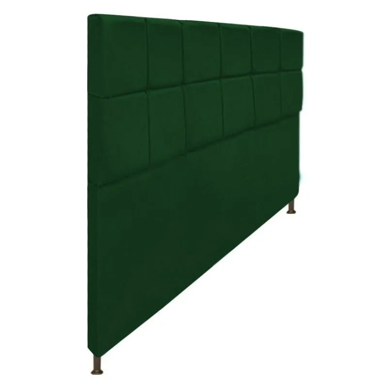Cabeceira Damares 195 Cm King Size Com Botonê Suede Verde