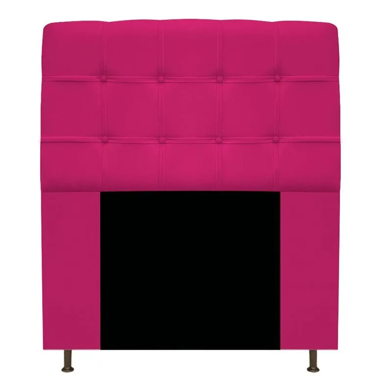 Cabeceira Estofada Mel 100 cm Solteiro Com Botonê Suede Pink - Amarena Móveis