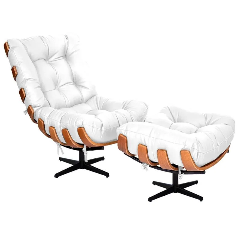 Kit Poltrona Puff Costela Branco
