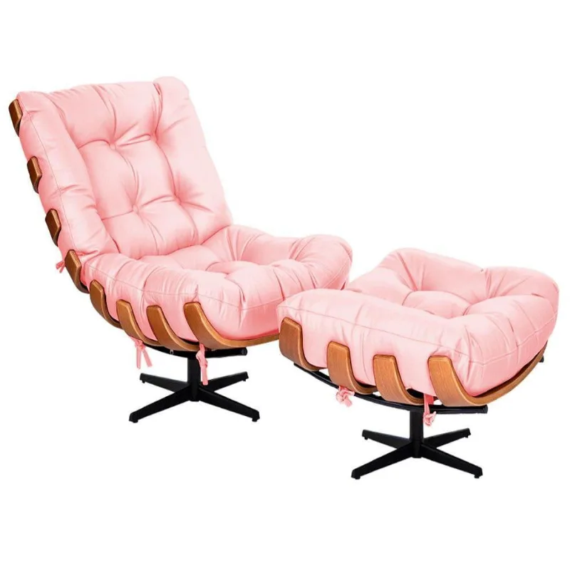 Kit Poltrona Puff Costela Rosa Bebê