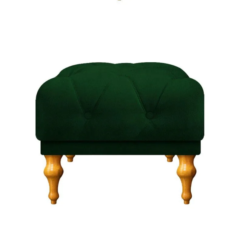 Puff Decorativo Dani Pés Provençais Verde