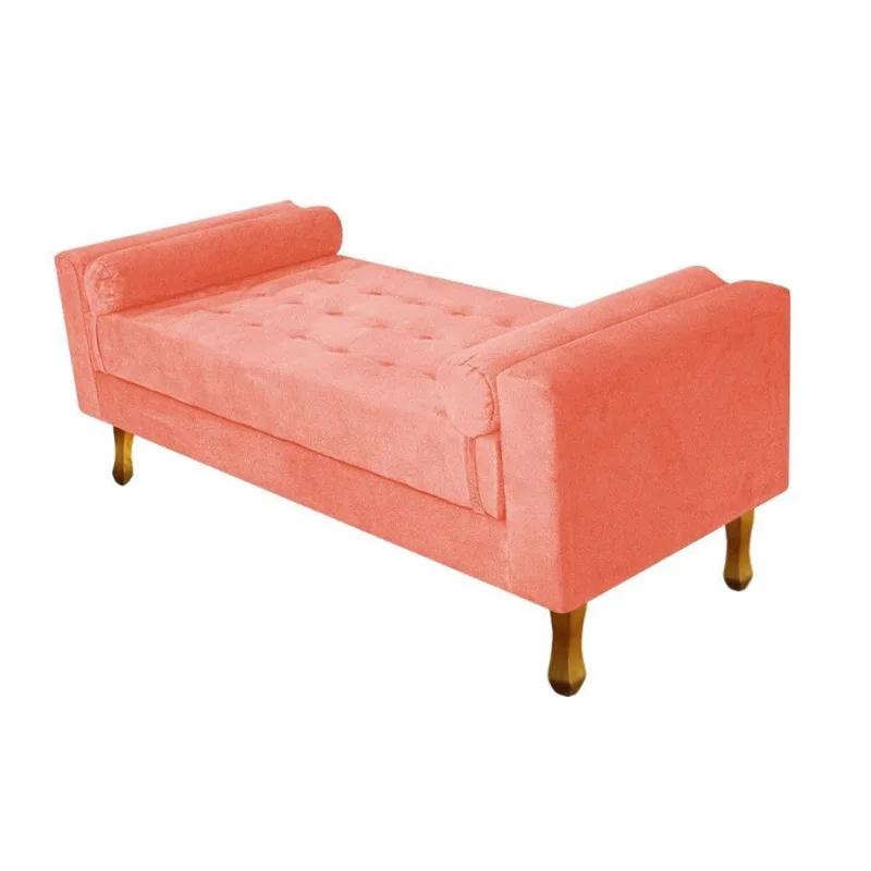 Recamier Félix Solteiro 120cm Coral