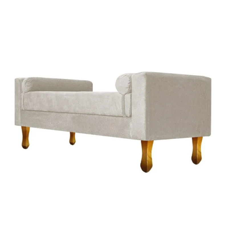 Recamier Félix Solteiro 120cm Bege