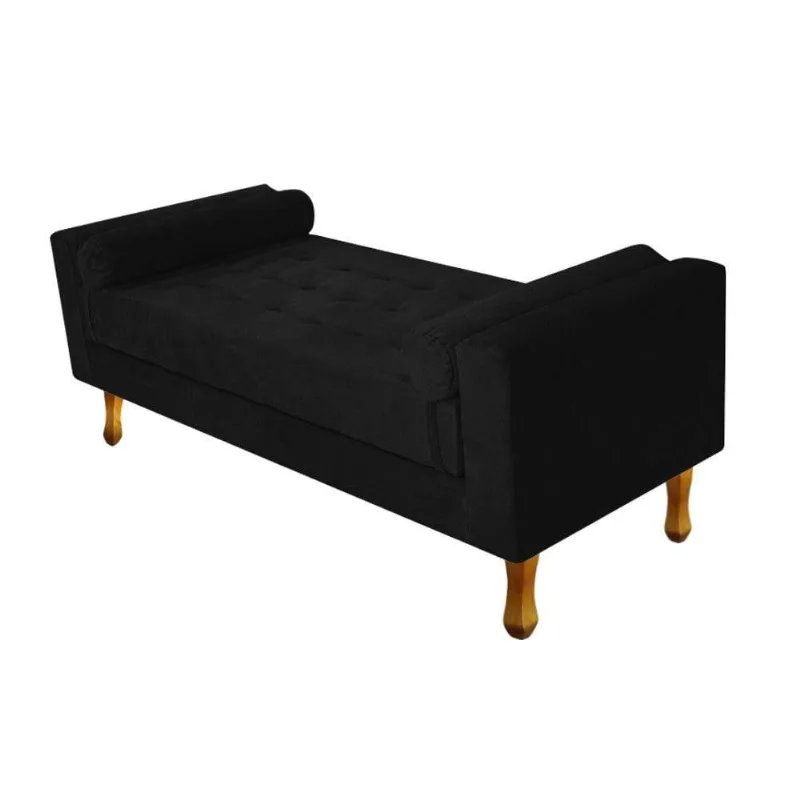 Recamier Félix Queen Size 160cm Preto