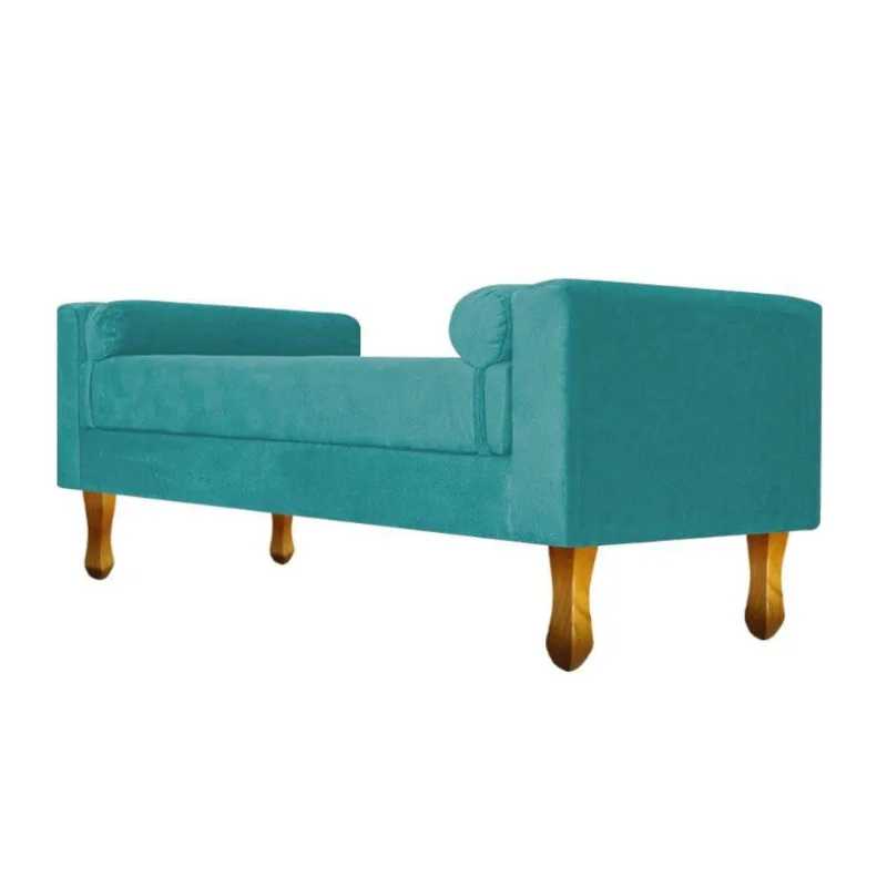 Recamier Félix Queen Size 160cm Azul Turquesa
