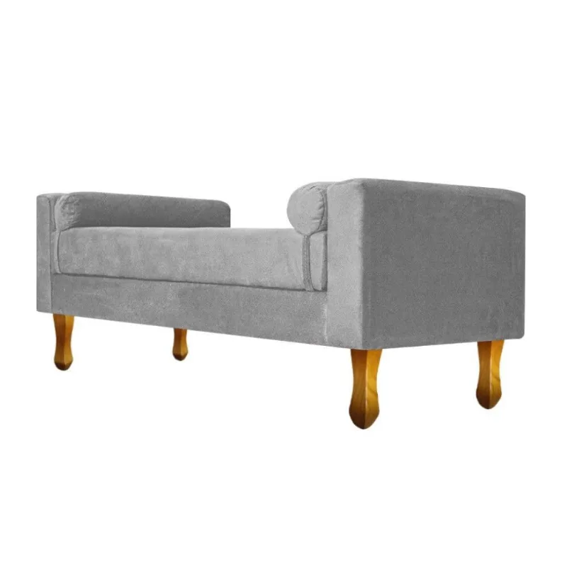Recamier Félix King Size 195cm Cinza