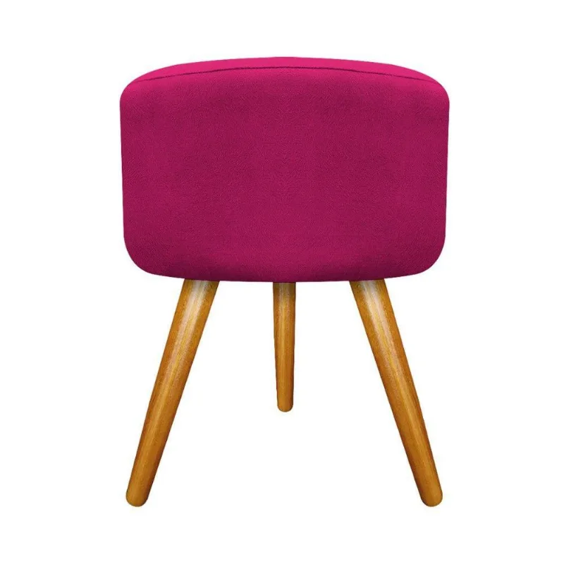 Puff Carol Palito Mel Suede Pink Adj Decor