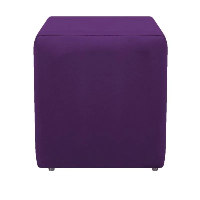 Puff Decorativo Dado Suede Roxo Adj Decor