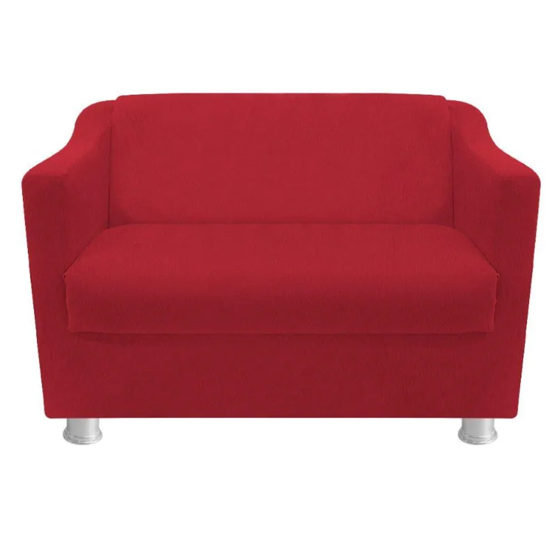 Namoradeira Tilla Suede Vermelho Adj Decor