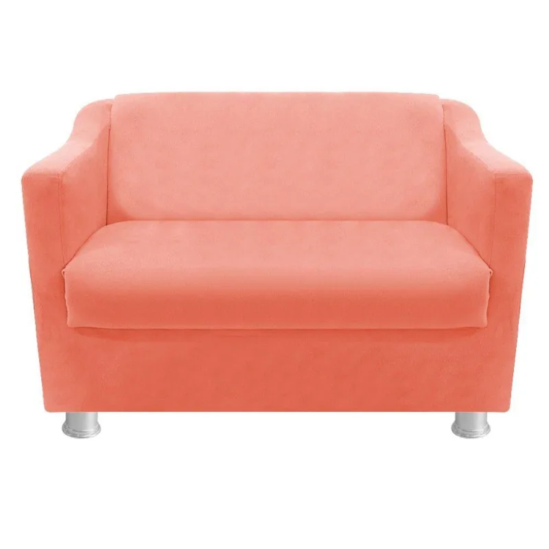 Namoradeira Tilla Suede Coral Adj Decor