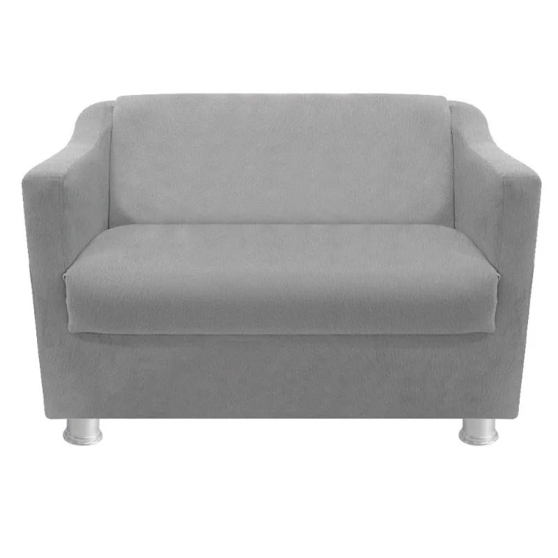 Namoradeira Tilla Suede Cinza Adj Decor