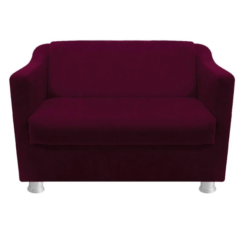 Namoradeira Tilla Suede Bordô Adj Decor