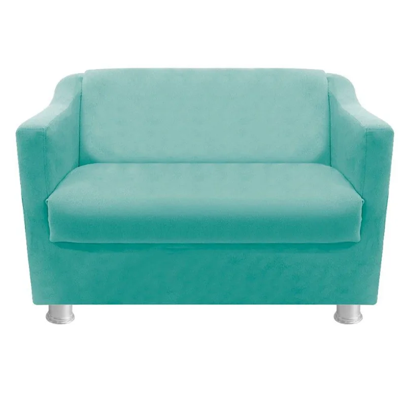 Namoradeira Tilla Suede Azul Tiffany Adj Decor