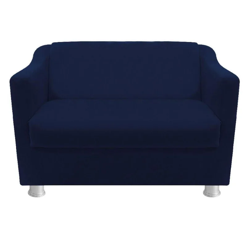 Namoradeira Tilla Suede Azul Marinho Adj Decor