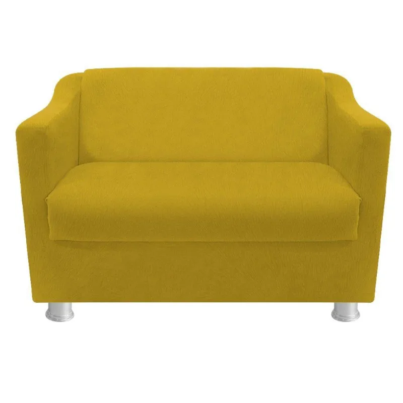 Namoradeira Tilla Suede Amarelo Adj Decor