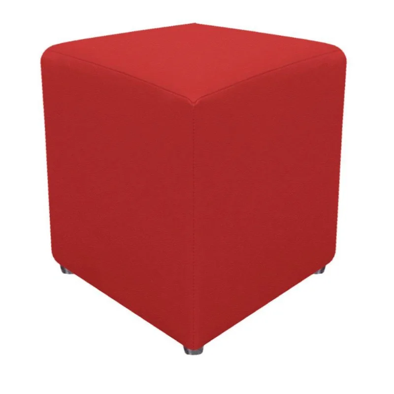 Puff Decorativo Dado Corano Vermelho
