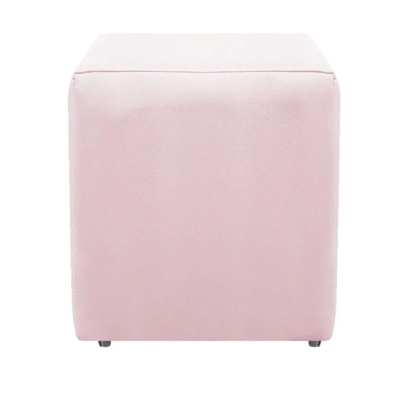 Puff Decorativo Dado Corano Rosa Bebê