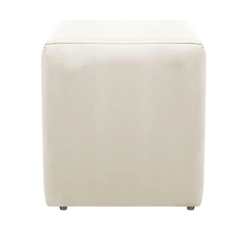 Puff Decorativo Dado Corano Bege Adj Decor