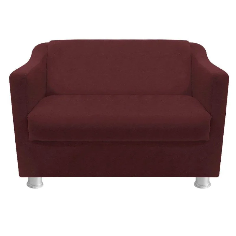 Namoradeira Tilla Corano Bordô Adj Decor