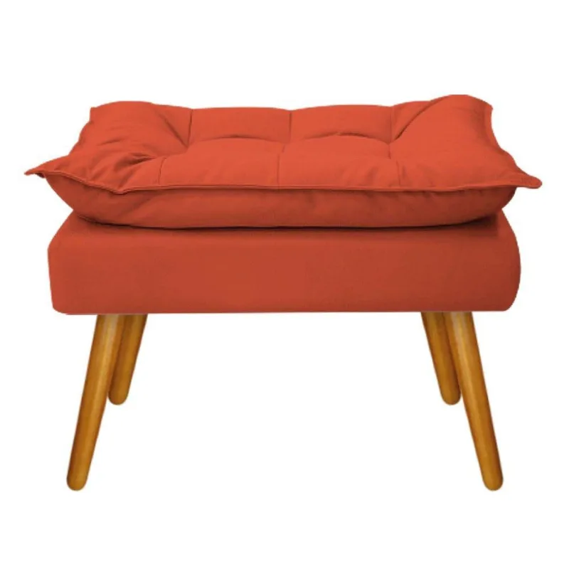 Puff Opala Palito Mel Suede Terracota Adj Decor