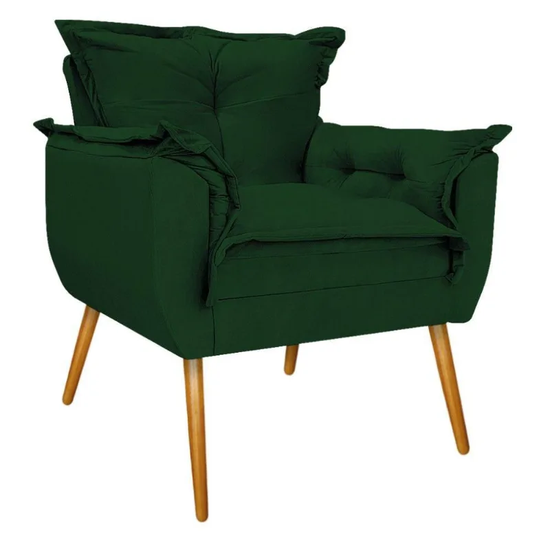 Kit Poltrona Puff Opala Mel Verde