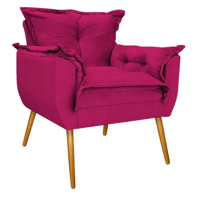 Kit Poltrona Puff Opala Mel Pink