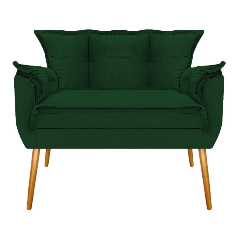 Kit Namoradeira E 02 Poltronas Opala Mel Verde