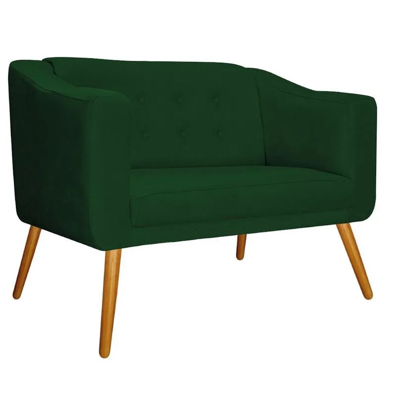 Namoradeira Larissa Palito Mel Suede Verde - adj Decor