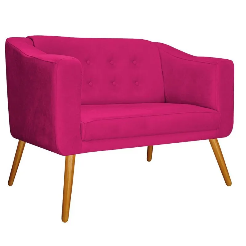 Namoradeira Larissa Palito Mel Suede Pink - adj Decor