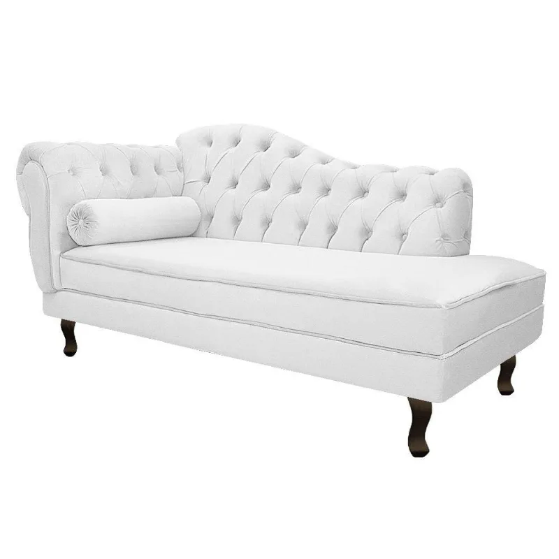 Recamier Diana 140cm Lado Direito Corano Branco