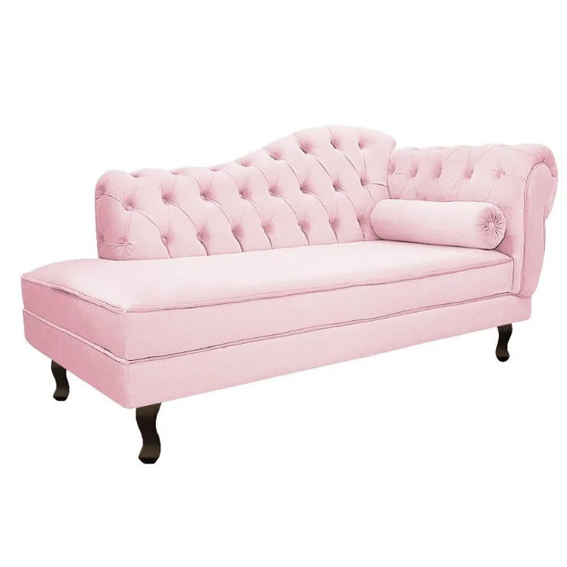 Recamier Diana 140cm Lado Esquerdo Corano Rosa Bebê