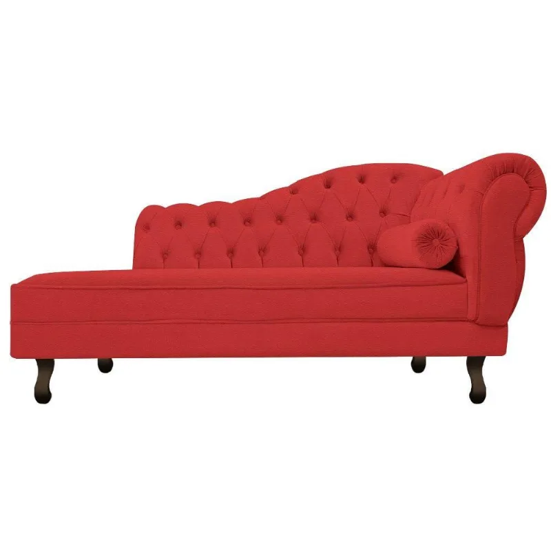 Recamier Diana 160cm Lado Esquerdo Corano Vermelho