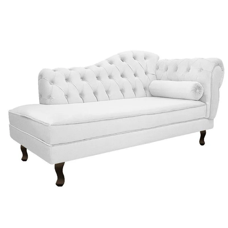 Recamier Diana 185cm Lado Esquerdo Corano Branco