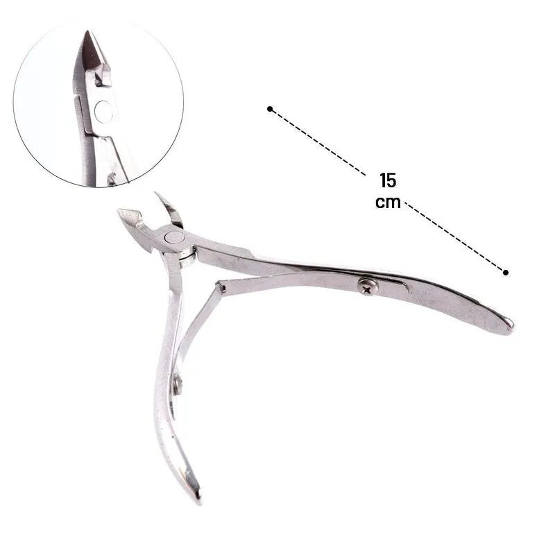 Alicate De Cutícula Inox 15cm - Tudo Em Caixa