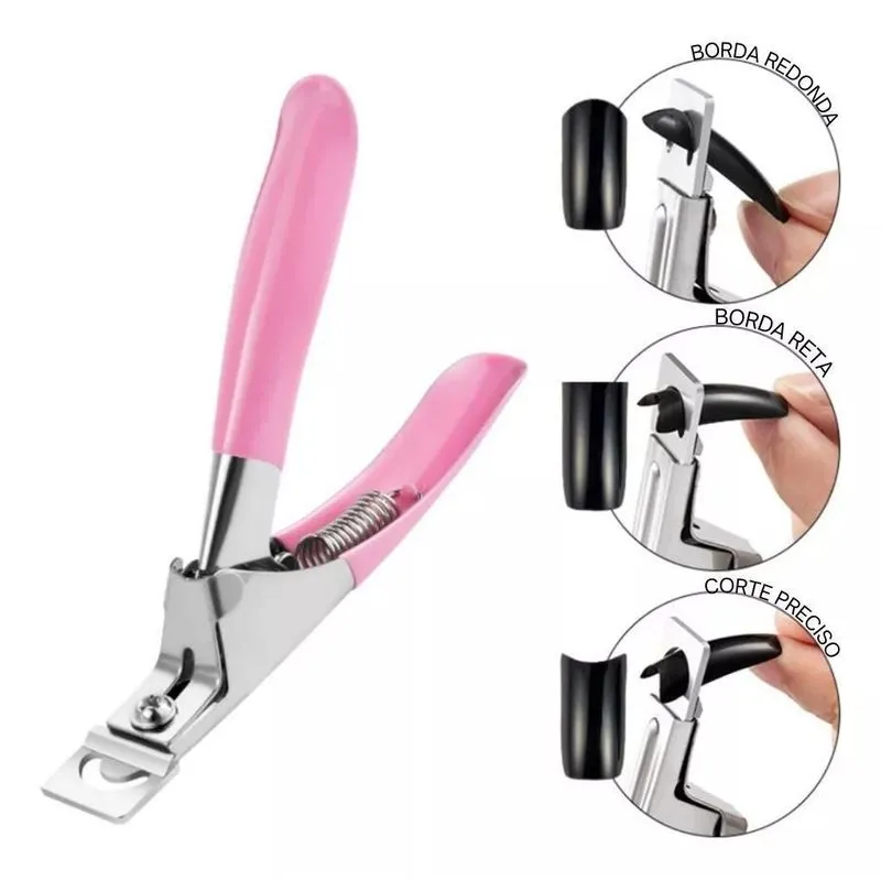 Cortador De Unhas Postiças Cabo Plástico