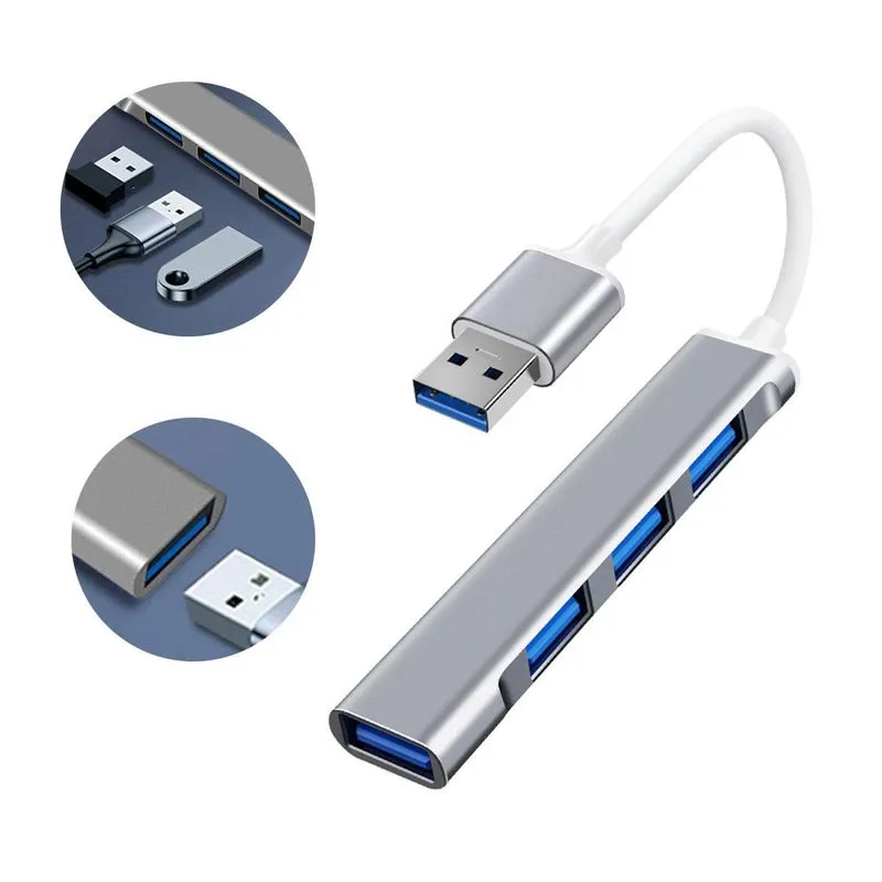 Hub Cabo Usb 3.0 Extensão 4 Portas High Speed Regua Pendrive