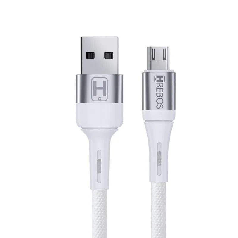 Cabo de Celular 1 Metro USB / V8 Hrebos HS-296