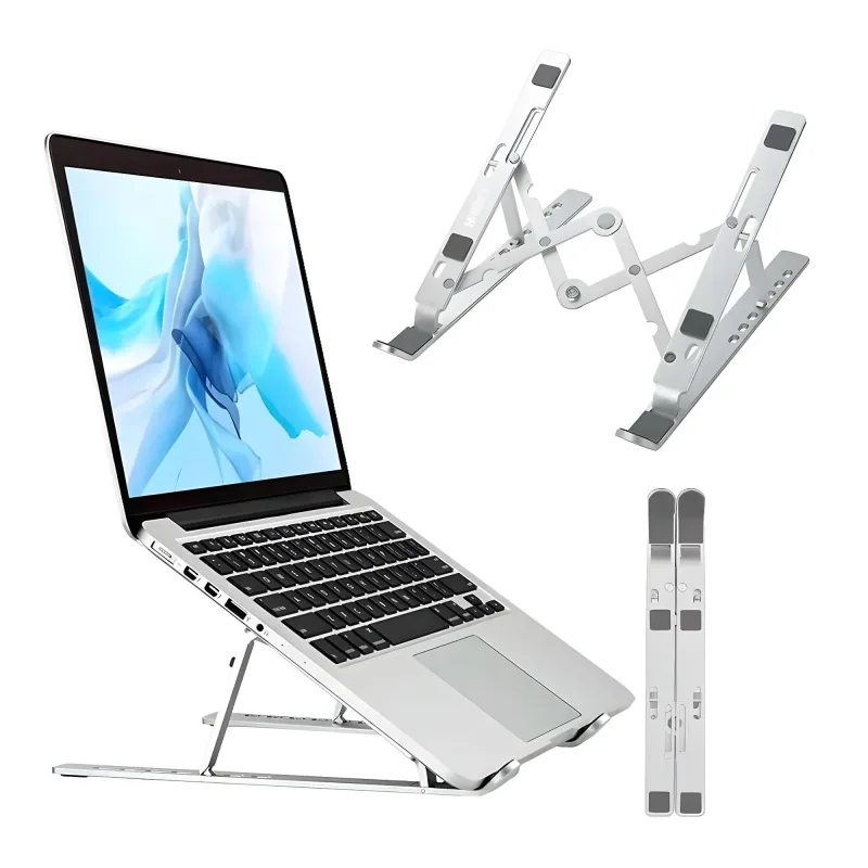 Suporte Notebook E Tablet Dobrável Em Alumínio Hrebos HS-014