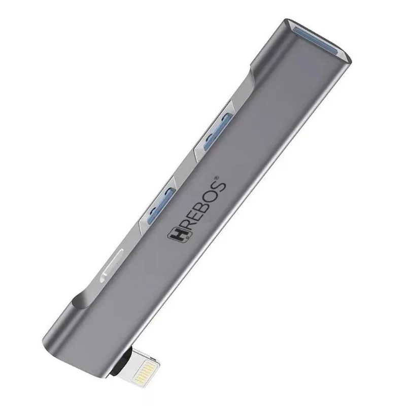 Hub Lightning Para USB Com Carregamento para iPhone iPad iPod
