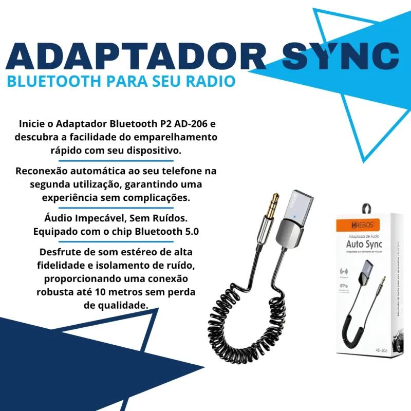ADAPTADOR USB X P2 AUDIO CAR AD-206
