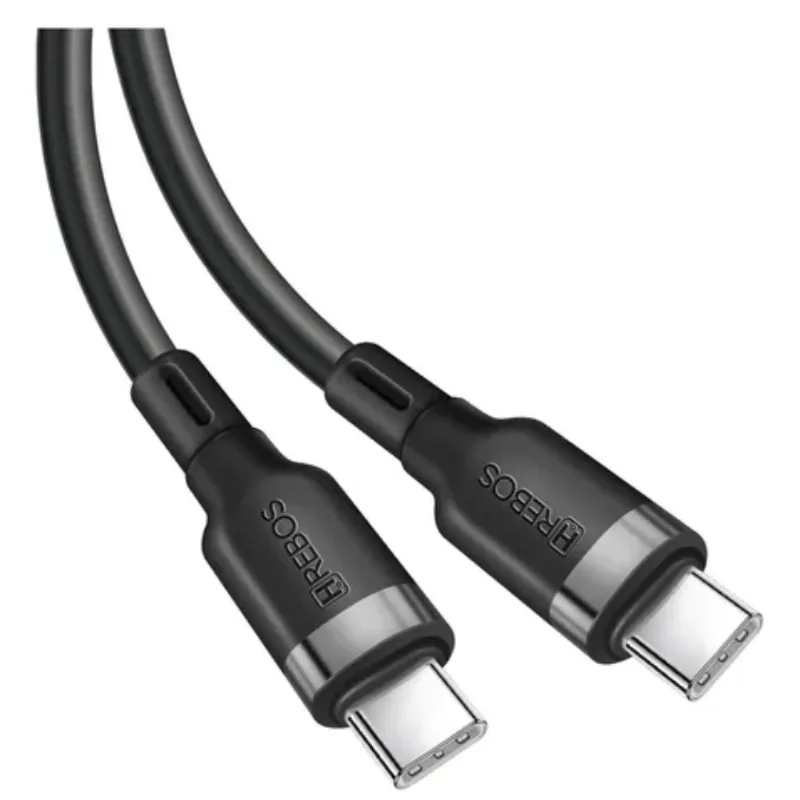 Cabo HREBOS, USB-C, 60W, 1 Metro, Preto - CB-320CPT