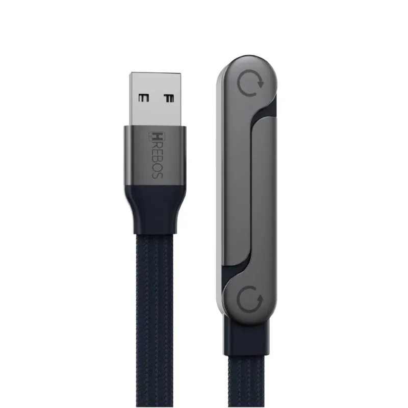 Cabo Turbo USB C 90º Ultra Rápido 100W 1,5M Gamer C/Suporte - Clicell | Acessórios e Eletrônicos para Celular, Informática e Áudio