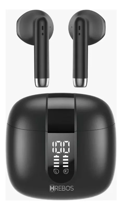 Fone De Ouvido Hrebos Earbuds Astériapods Bluetooth Eb-235 Preto