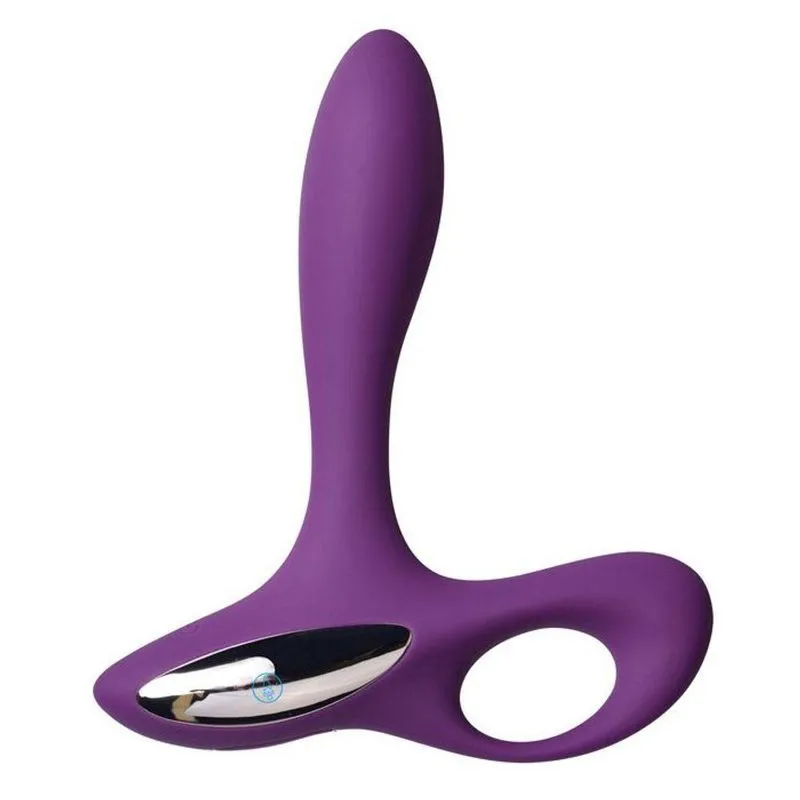 Estimulador De Próstata Recarregável Com 10 Vibrações - Roxo