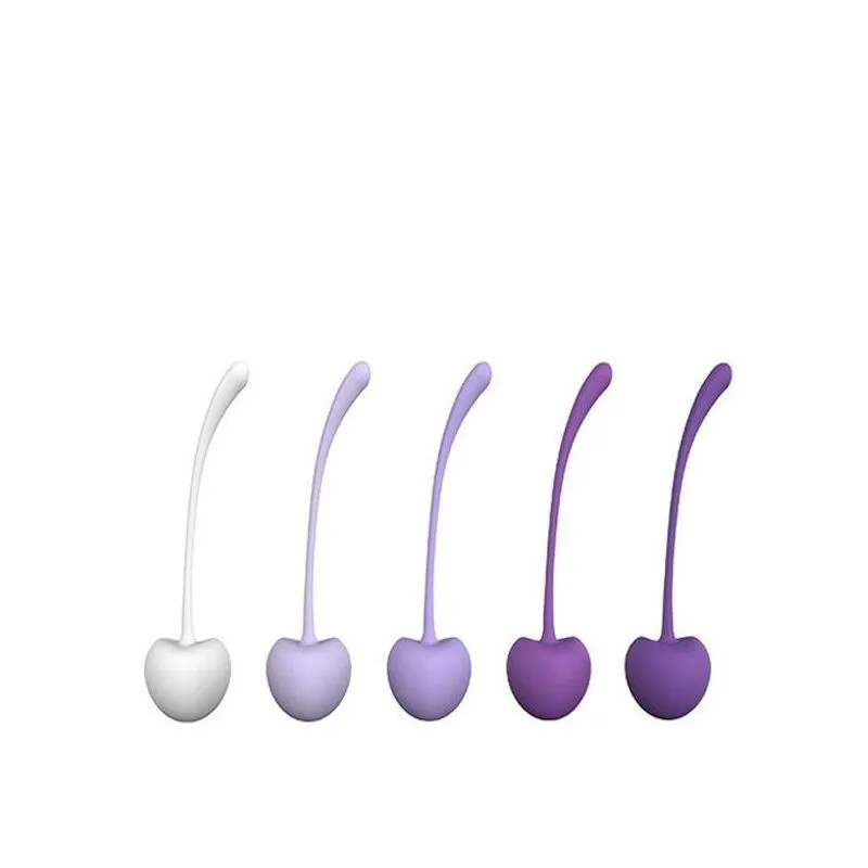 Kit Pompoar Com 5 Bolinhas De Pesos Variados - Cherry - Lovetoys - Roxo