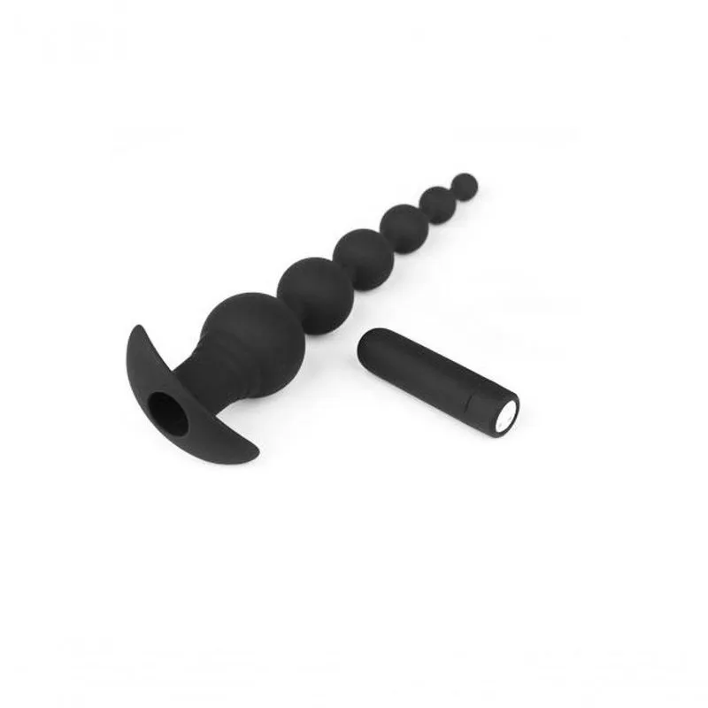 Plug Anal Recarregável Escalonado 9 Modos De Vibrações Tower Lovetoys - Preto