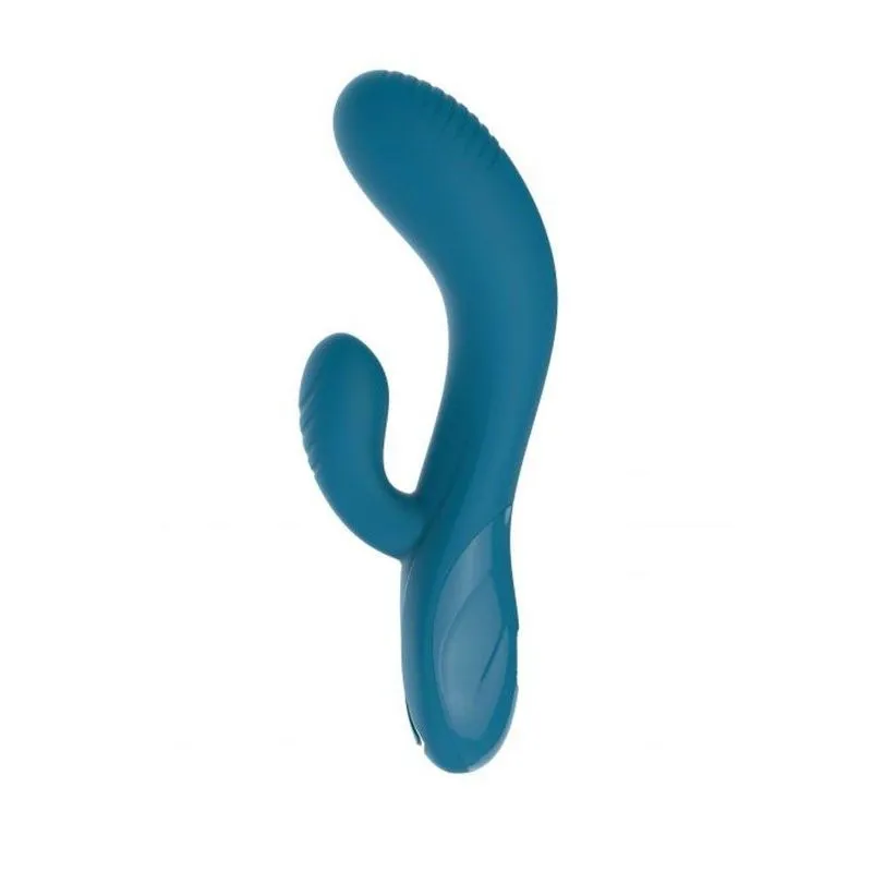 Vibrador Ponto G Com Estimulador 10 Vibrações Flutter - Lovetoys - Cor: Verde