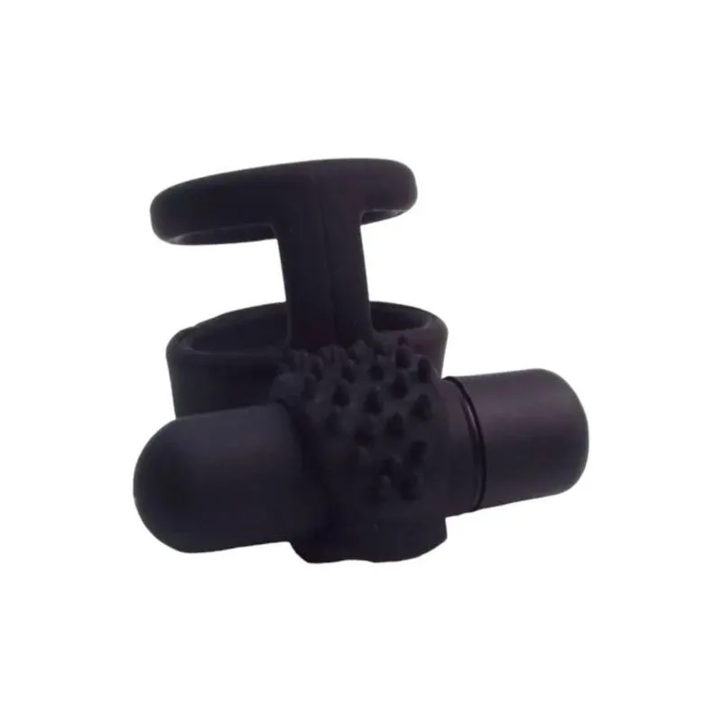 Anel Peniano Duplo Com Vibração Sinful - Colecao Lovetoys Balck - Preto