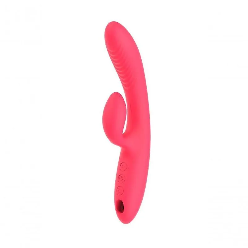 Vibrador Com Sugador E Aquecimento 10 Vibracoes Biginner - Lovetoys - Cor: Vermelho, Tamanho: Único